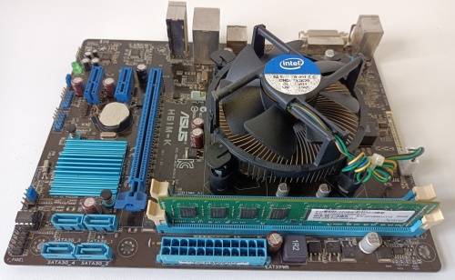 Asus H61M-K motherboard + Intel i3 3.3GHz CPU + Samsung 2GB RAM + Maxtor 80GB HDD + Windows 11 Pro