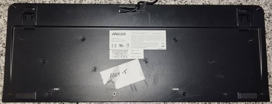 Mecer Black PS/2 Keyboard with multi-media keys