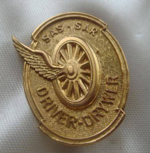 Original SAS-SAR Driver-Drywer Badge RARE !!!! SA RAILWAY COLLECTABLE !!!
