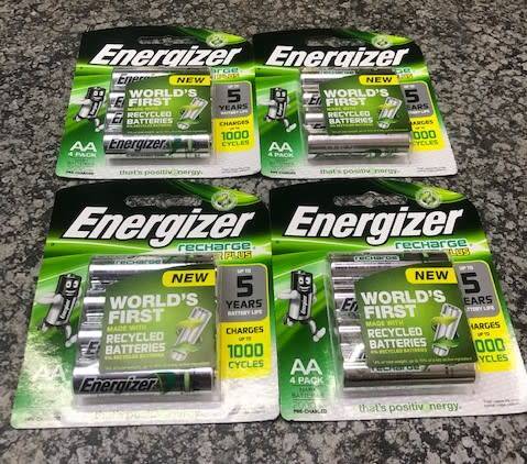 ENERGIZER RECHARGEABLE  EXTREME AA 2000MAH BATTERIES