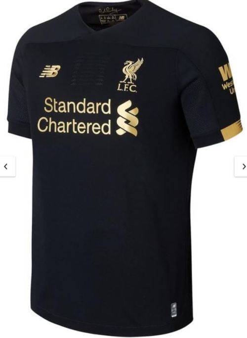 19-20 Liverpool Home Jersey Goalkeeper Black - Large (Short Sleeve)
