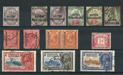 BRITISH BECHUANALAND SELECTION - MINT and USED.