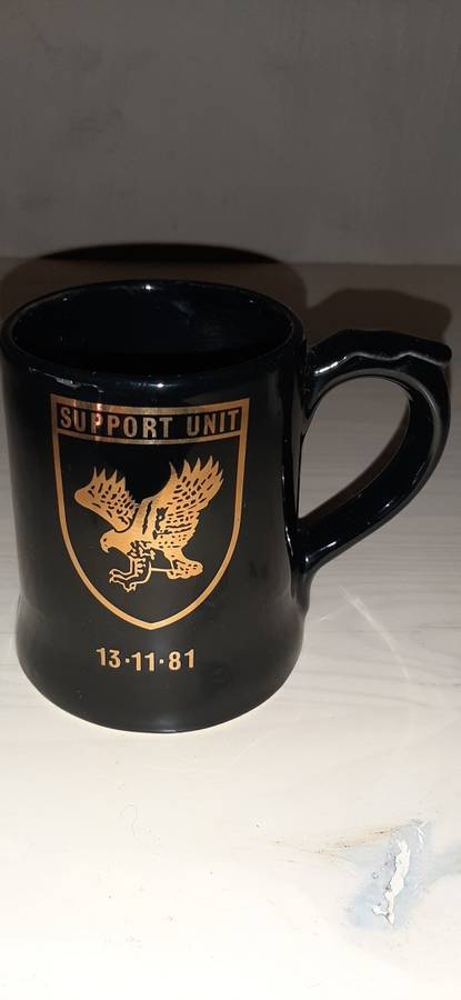 *Rhodesia* - 1981 BSAP Support Unit Disbandment Commemorative Mug.