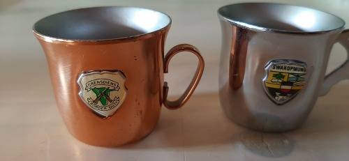 * SADF BORDER DUTY / GRENSDIENS * - COMMEMORATIVE SOUVENIR MINI TANKARDS.