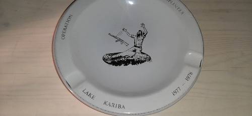 * Rhodesian Bush War * -  ULTRA RARE : Operation Splinter 1977 -78 Lake Kariba ZIPRA Gook Ash Tray.