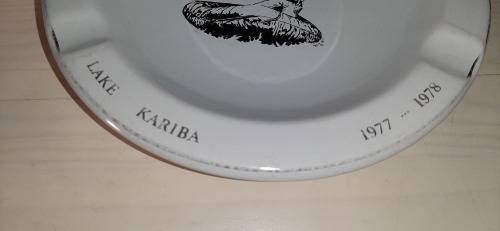 * Rhodesian Bush War * -  ULTRA RARE : Operation Splinter 1977 -78 Lake Kariba ZIPRA Gook Ash Tray.