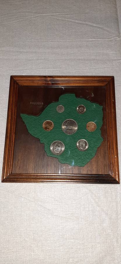RHODESIAN SET #1 ** Rhodesia : Mounted & Framed Short Coin Set **