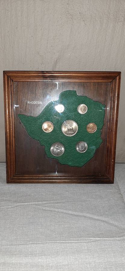 RHODESIAN SET #1 ** Rhodesia : Mounted & Framed Short Coin Set **