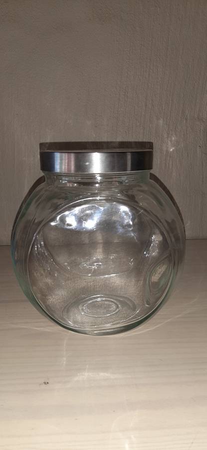 ** LARGE Vintage Glass Sweet / Biscuit Jar **