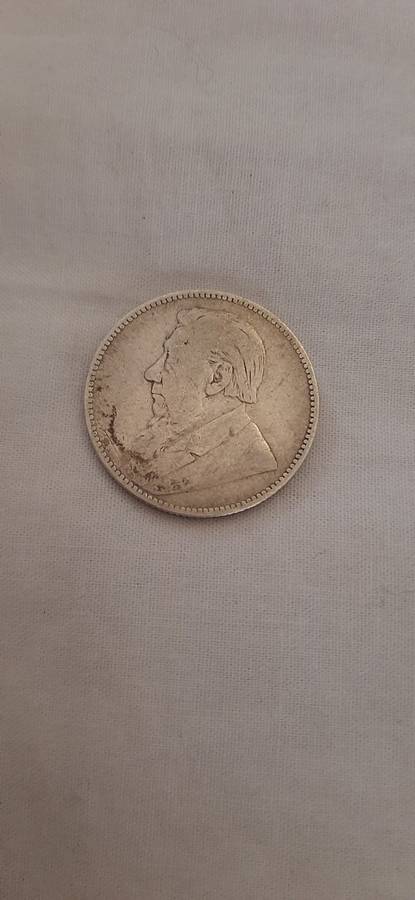 ** Boer War : 1897 Sterling Silver Z.A.R. Kruger 1 Shilling.**