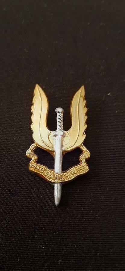 ** Rhodesian Bush War-  S.A.S (Special Air Service) `C` Squadron Anodised Beret Badge (1961-1978).**