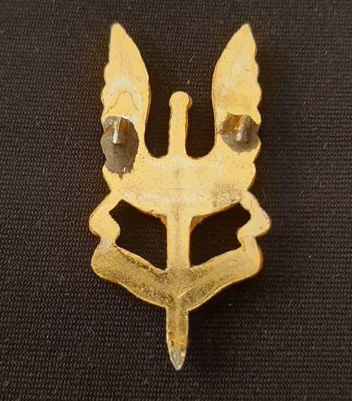 ** Rhodesian Bush War-  S.A.S (Special Air Service) `C` Squadron Anodised Beret Badge (1961-1978).**