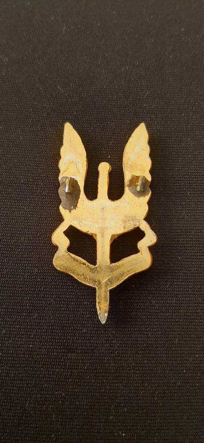 ** Rhodesian Bush War-  S.A.S (Special Air Service) `C` Squadron Anodised Beret Badge (1961-1978).**