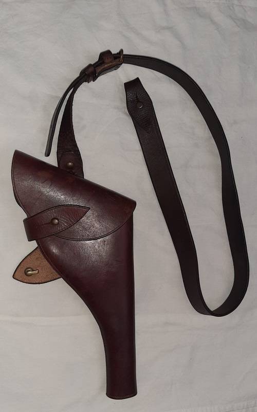 ** ORIGINAL- South African Police (S.A.P) 1948 Hobson and Sons Webley Holster and Strap.**