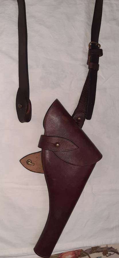 ** ORIGINAL- South African Police (S.A.P) 1948 Hobson and Sons Webley Holster and Strap.**