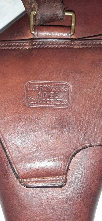 ** ORIGINAL- South African Police (S.A.P) 1948 Hobson and Sons Webley Holster and Strap.**