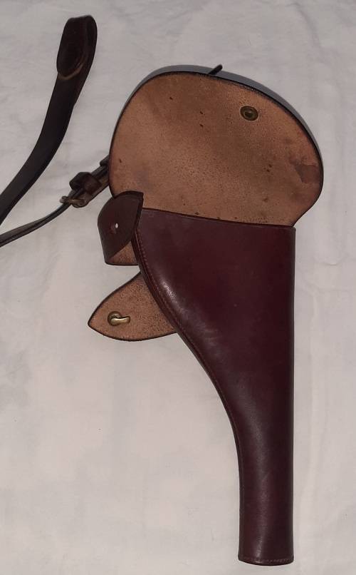 ** ORIGINAL- South African Police (S.A.P) 1948 Hobson and Sons Webley Holster and Strap.**
