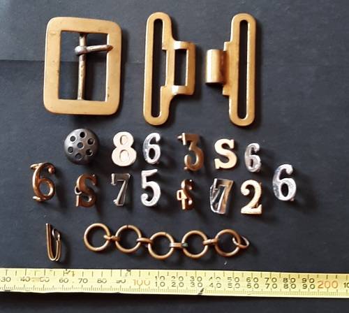 ** ORIGINAL- Assortment of Victorian British Police Badges and Belt Buckles (19 Pcs).**