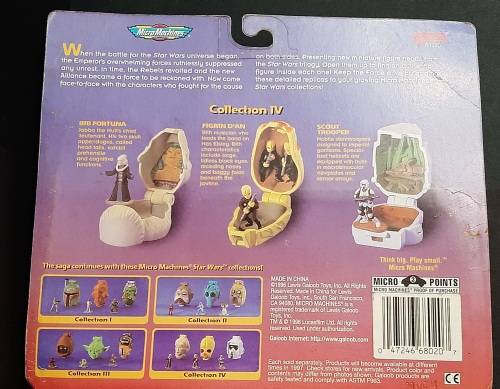 **MINT CONDITION : STAR WARS 1996/7 `Micro Machines` Collection IV Scout Trooper et al .**