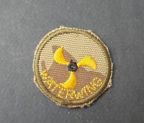 ** Pre-1994 South African Police (S.A.P) Camo Waterwing Badge .**