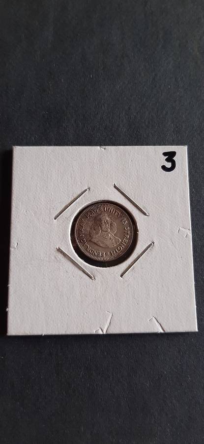 ** MINT: 1961 South Africa 2½ Cent Silver Coin .** #3