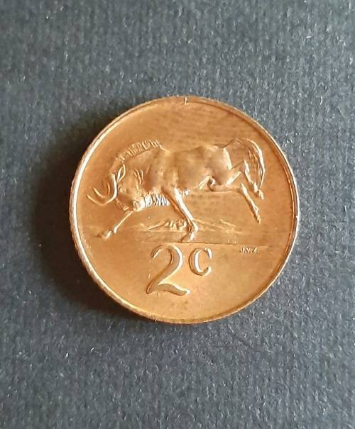 ** MINT: 1965 South Africa 2 Cent Coin [ English ] (Uncirculated).**