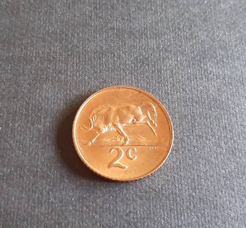 ** MINT: 1965 South Africa 2 Cent Coin [ English ] (Uncirculated).**