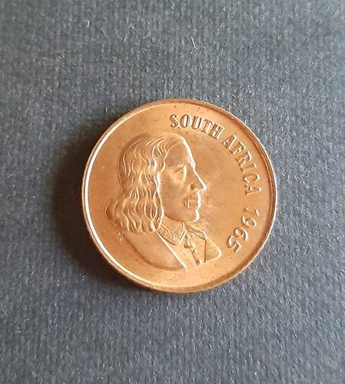 ** MINT: 1965 South Africa 2 Cent Coin [ English ] (Uncirculated).**