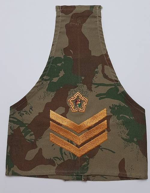 ** Pre-1994 South African Police (SAP) Camo Sergeant Brassard and ABS-ISD 2  Chest Flash **