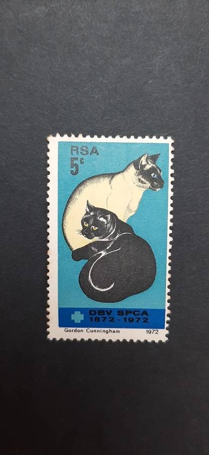 ** 1972 RSA 5c S.P.C.A  Centenary Stamp (Mint/Unused).**