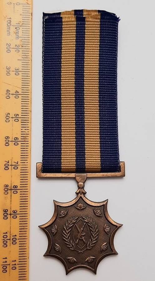 ** Azanian Peoples` Liberation Army (APLA) Bronze Medal for Merit w/ Ribbon  [Full-Size].**