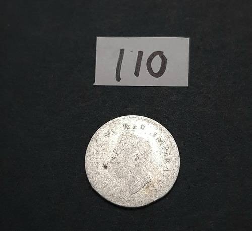 ** 1942  South Africa Silver 3 Pence Coin  #110  (AG) .**