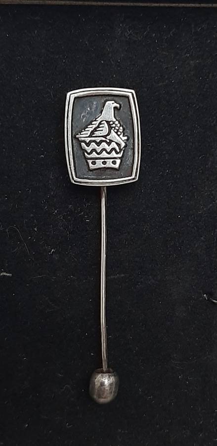 ** Rhodesian .925 Silver Tie / Lapel Pin with Zimbabwe Bird (3.13 g).**
