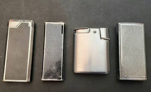 ** Lot : Assorted 20th Century Ronson and Win Cigarette Lighters (x4) [UNTESTED].**