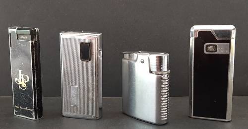 ** Lot : Assorted 20th Century Ronson and Win Cigarette Lighters (x4) [UNTESTED].**