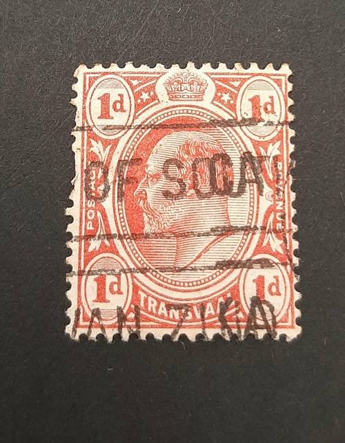 1905 KEVII Transvaal 1d Red Stamp (USED) #1