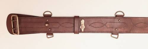 Boer War British Officer's Leather Mounted Infantry Sam Browne Belt - Patt.1897