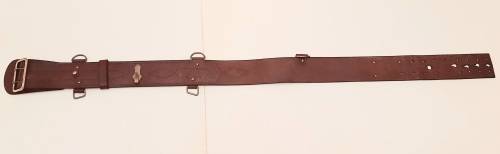 Boer War British Officer's Leather Mounted Infantry Sam Browne Belt - Patt.1897