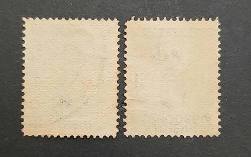 1937 Southern Rhodesia KGVI 1d + 1s Stamps x2