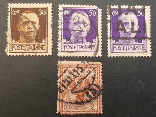 ** 1944 Italian Social Republic Fascist Stamps x4 (USED).**