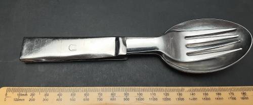 ** Border War:  1960s SADF Steel Pikstel / Utensil Set ( Knife Missing ).**