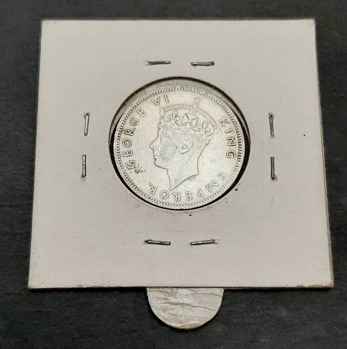 ** RARE : .925 Silver Southern Rhodesia 1939  1 Shilling Coin (VF).**