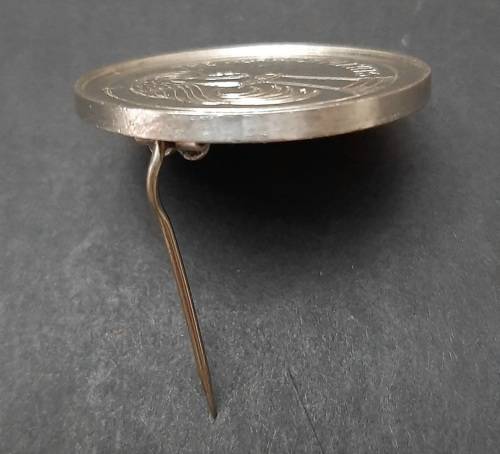 1920s Norwich Players Dramatic Society .925 Silver Badge