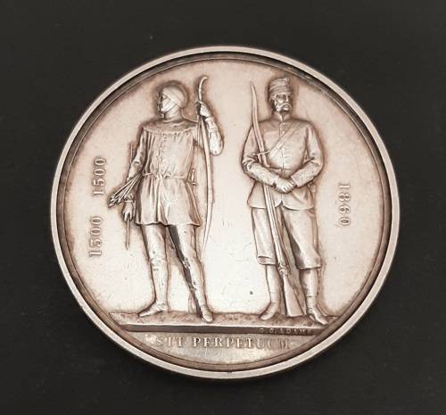 1872 Silver National Rifle Association Medal att. Royal Maritzburg Rifles