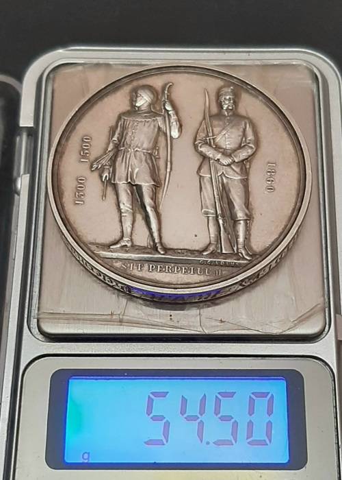 1872 Silver National Rifle Association Medal att. Royal Maritzburg Rifles