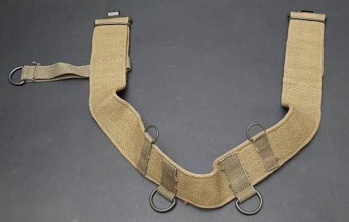 Rhodesian Bush War: Patt.69 Unissued Green Webbing Belt w/ Add. Strap #1 **