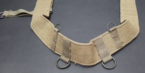 Rhodesian Bush War: Patt.69 Unissued Green Webbing Belt w/ Add. Strap #1 **