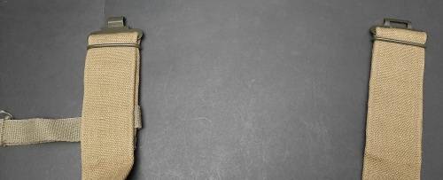 Rhodesian Bush War: Patt.69 Unissued Green Webbing Belt w/ Add. Strap #1 **