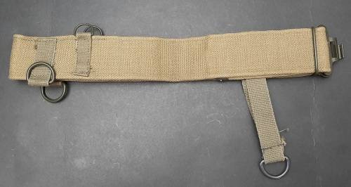 Rhodesian Bush War: Patt.69 Unissued Green Webbing Belt w/ Add. Strap #1 **