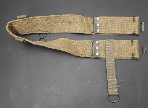 Rhodesian Bush War: Patt.69 Unissued Green Webbing Belt w/ Add. Strap #1 **